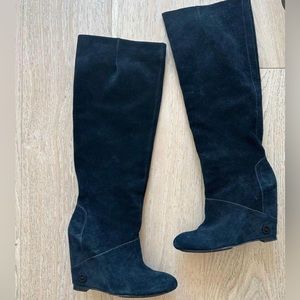 House of Harlow 1960 Suede High Boots Simona
